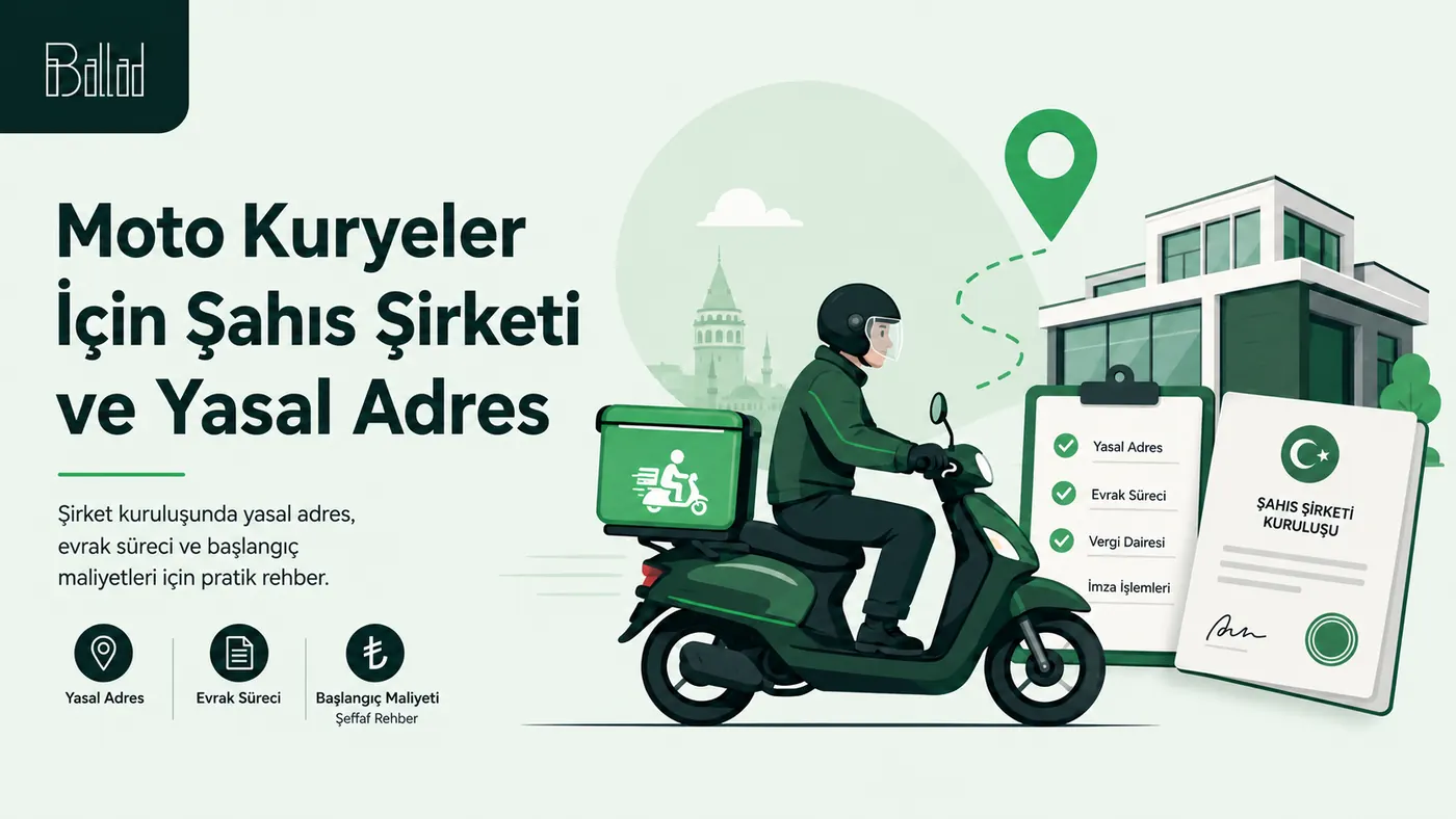 Moto kurye şirket kuruluşu ve yasal adres rehberi